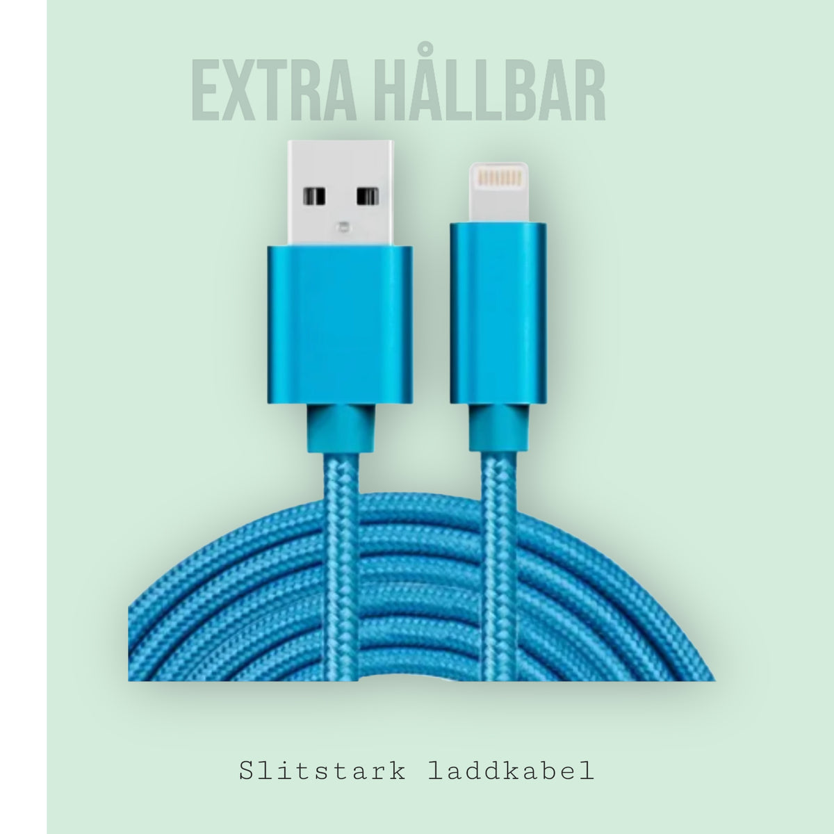 Extra lång Iphone lightning sladd - 3 meter
