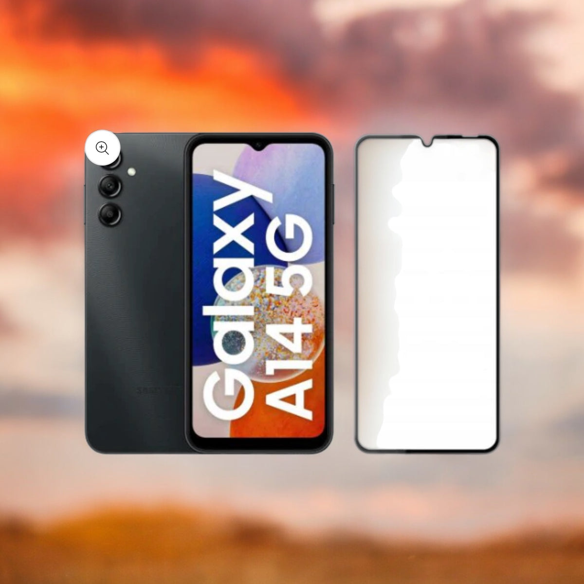 Skärmskydd Samsung Galaxy A14 (4G/5G) - 3D Härdat Glas - Svart