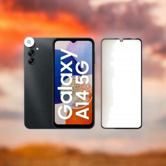 Skärmskydd Samsung Galaxy A14 (4G/5G) - 3D Härdat Glas - Svart