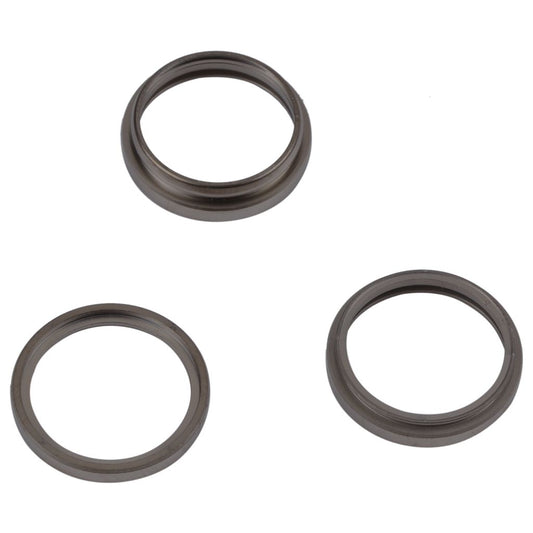 3pcs Back Camera Lens Outer Protecting Ring for iPhone 14 Pro, Black