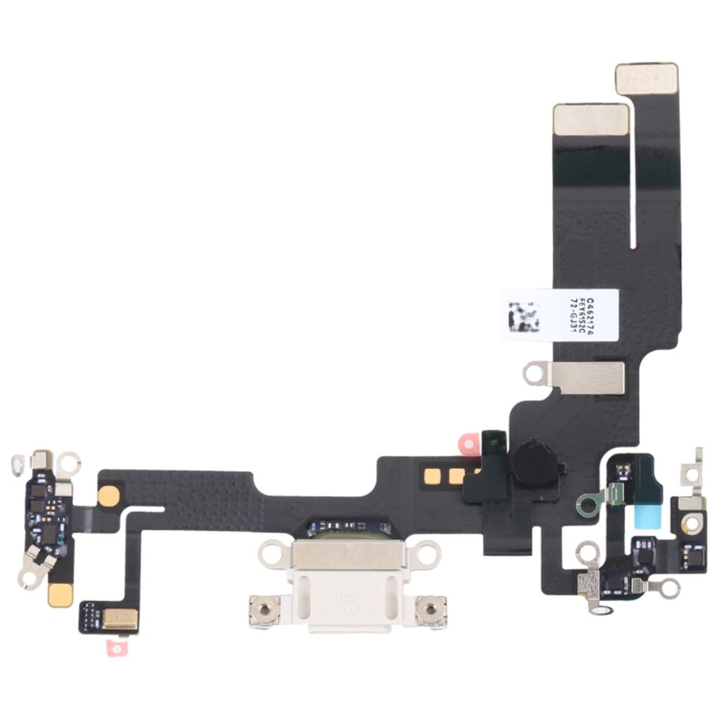 IPhone 14 laddkontakt flexkabel – vit