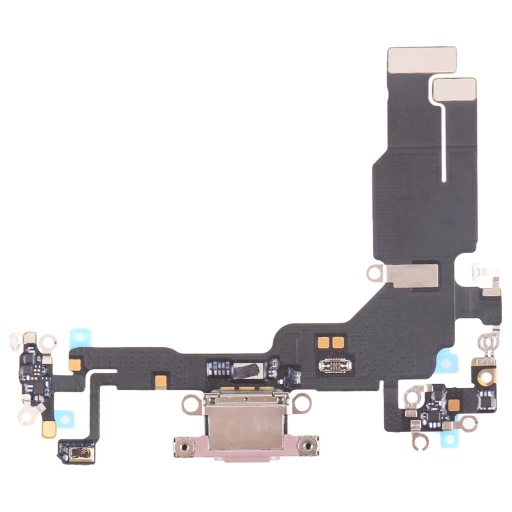 IPhone 15 Original laddkontakt flexkabel – rosa