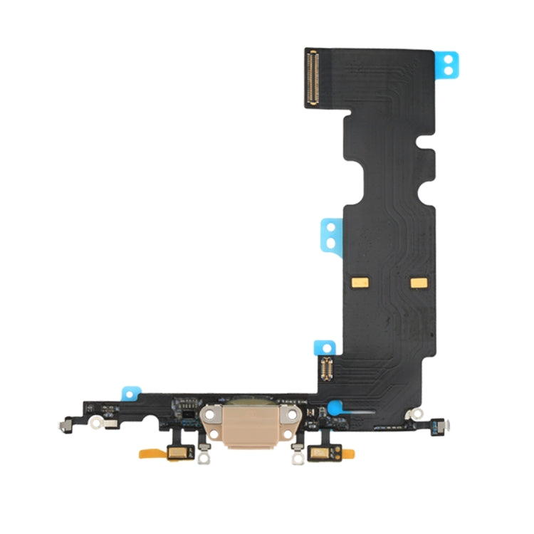 iPhone 8 Plus Charging Microfone Flex Gold