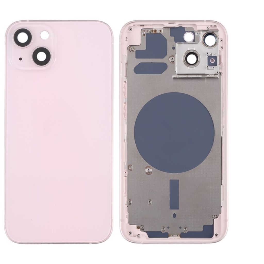 IPhone 13 bakstycke med smådelar (utan logotyp) - rosa