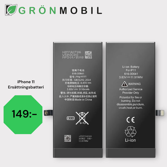 Iphone 11 batteri - Ersättningsprodukt