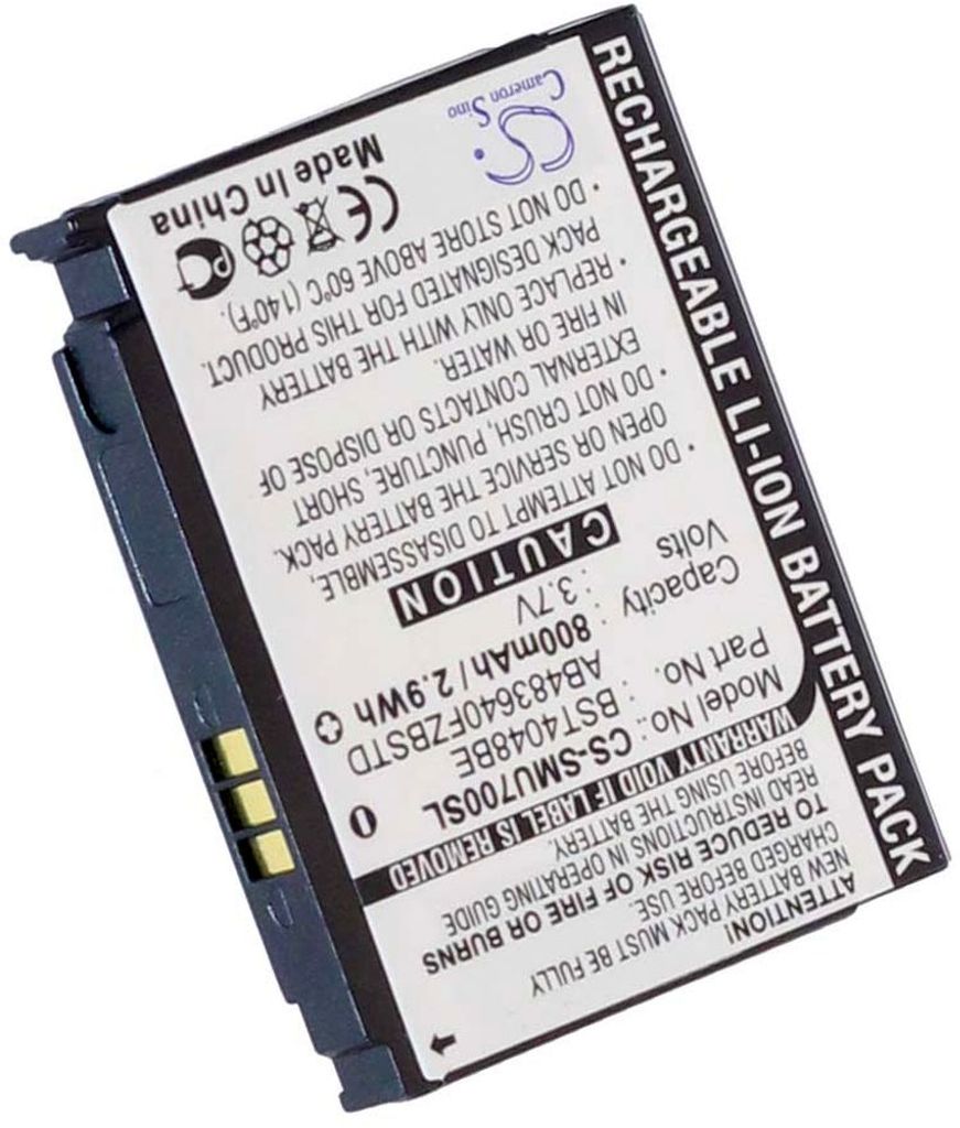 Batteri for Samsung SGH-G800 / SGH-U940 / SGH-L870 replacement battery