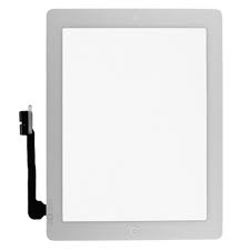 IPad 3/4 touchglas Touch Glass vit