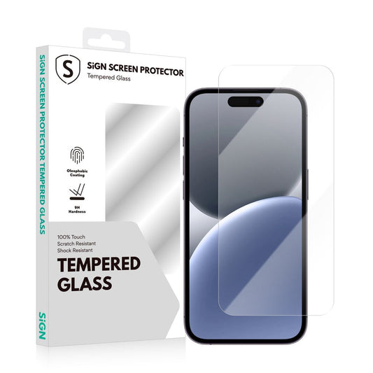 SiGN härdat glas skärmskydd for iPhone 16 Plus