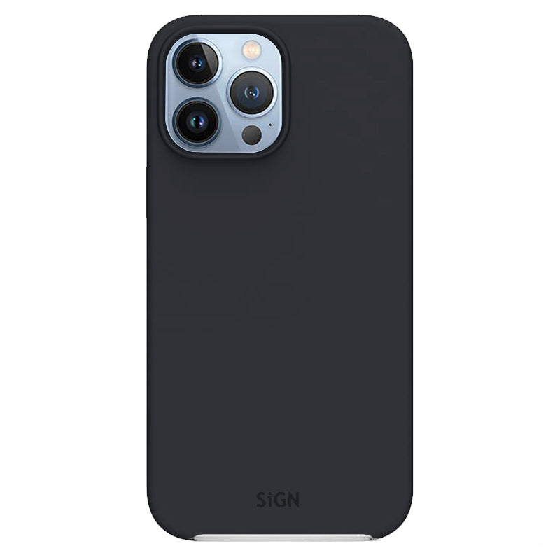 SiGN Liquid Silicone Skal for iPhone 13 Pro - Black