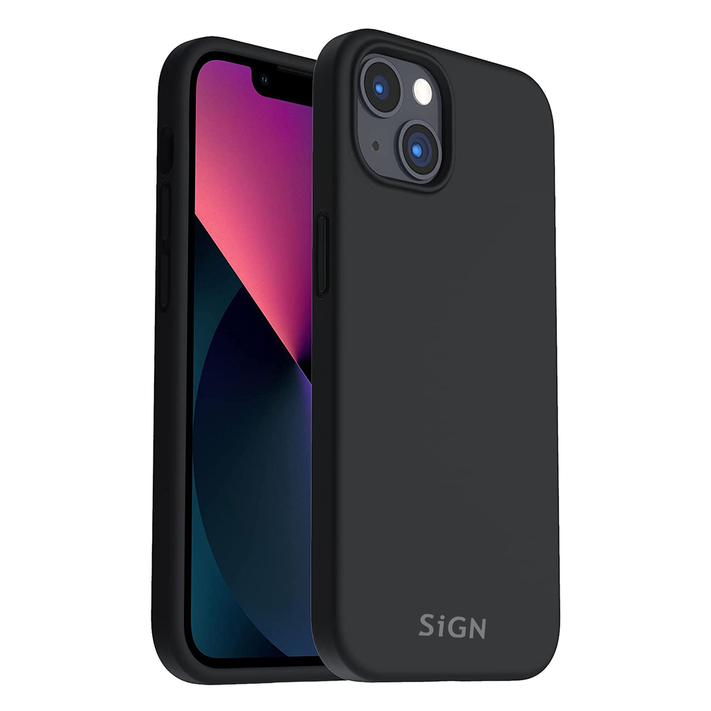 SiGN Liquid Silicone Skal for iPhone 14 Plus - Black