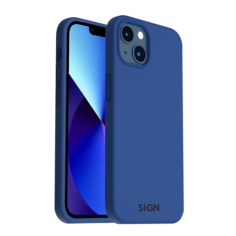 SiGN Liquid Silicone Skal for iPhone 14 Plus - Blue