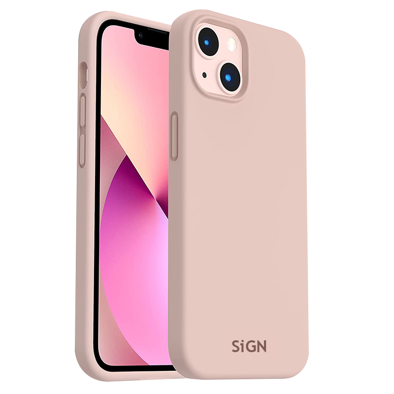 SiGN Liquid Silicone skal till iPhone 14 Plus – rosa