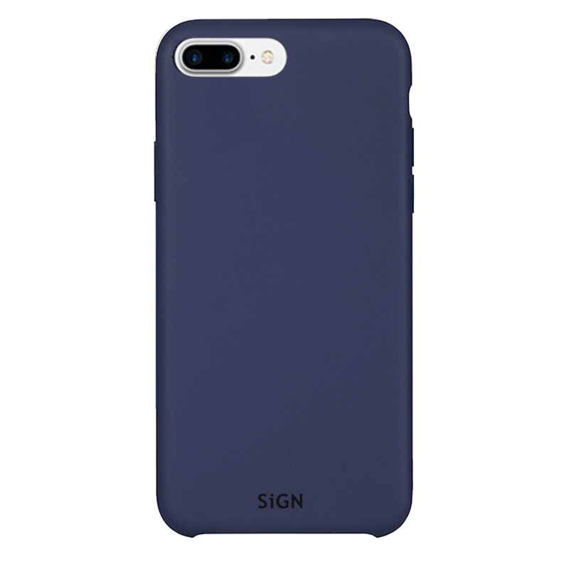 SiGN Liquid Silicone Skal for iPhone 7 & 8 Plus - Blue
