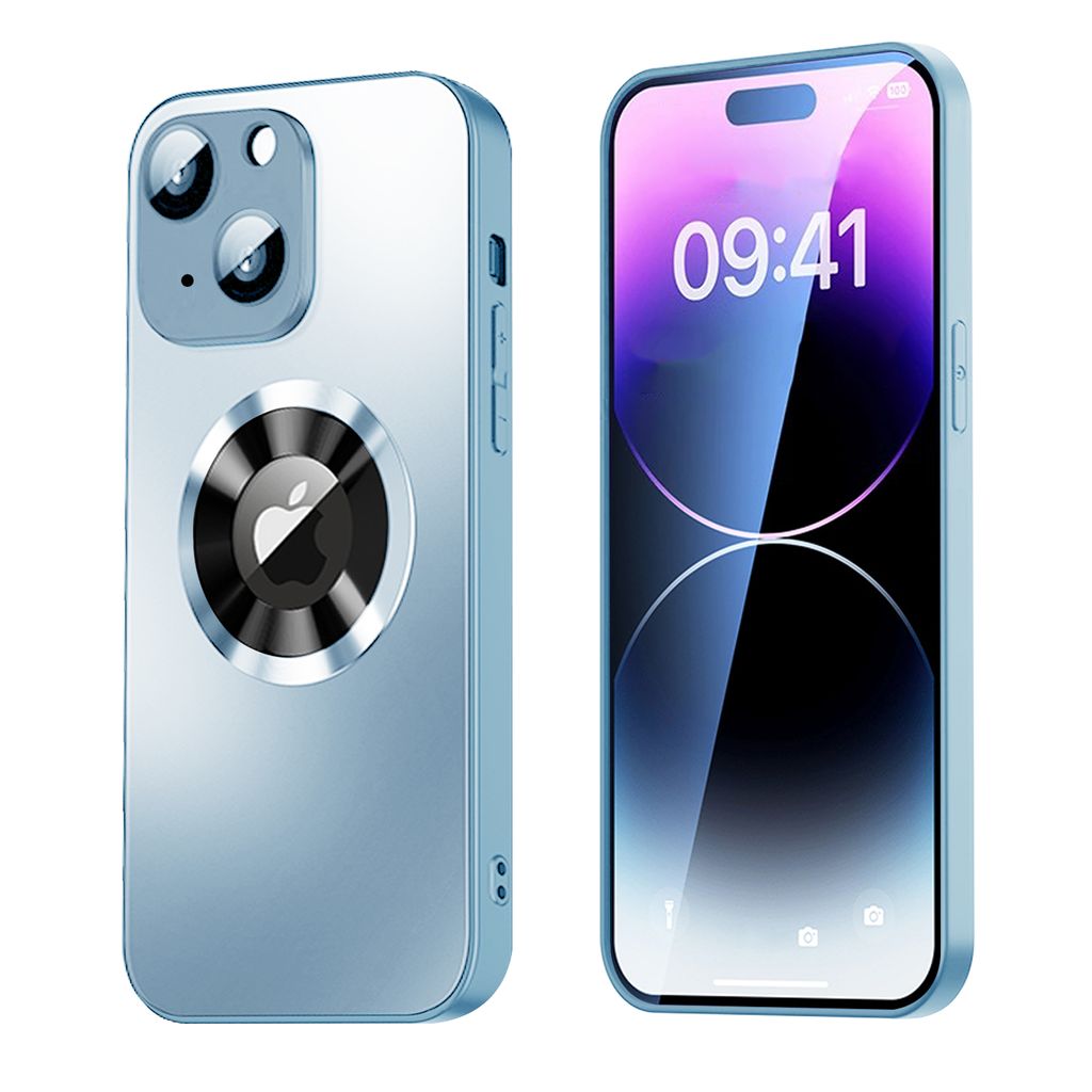 SiGN Magnetic Skal iPhone 15 Plus with lens protection and logo view - Blue