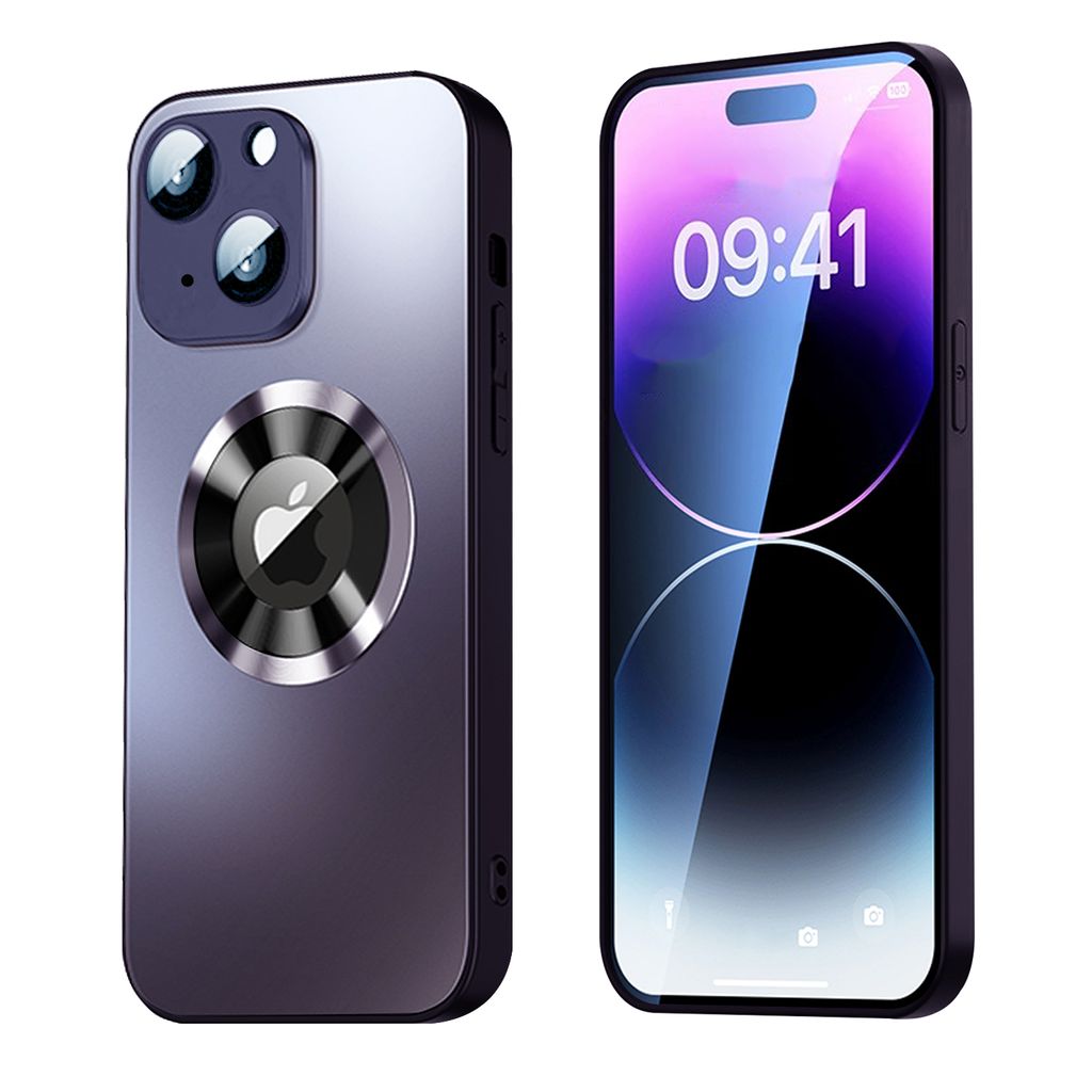 SiGN Magnetic Skal iPhone 15 with lens protection and logo view - Black