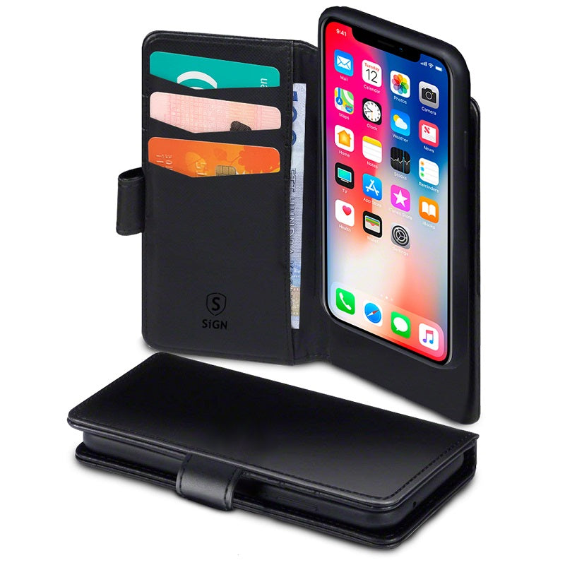 SiGN Wallet Fodral 2-in-1 for iPhone 12/12 Pro - Black