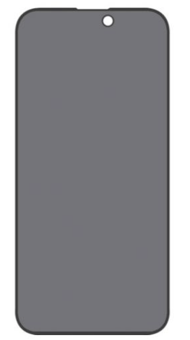 Skärmskydd iPhone 15 Pro Max - Privacy 3D Härdat Glas (bulk)