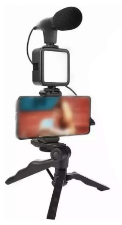 Smartphone Vlogging Kit med stativ för Tiktok, Youtube och Stream