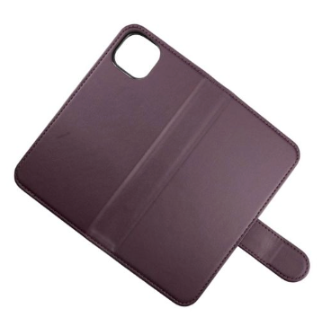 iPhone 13 Plånboksfodral med magnet - Mörklila