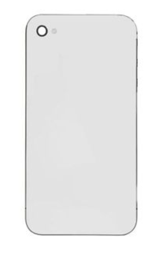 BAKSIDA MED RAM FÖR IPHONE 4S, VIT, OEM
