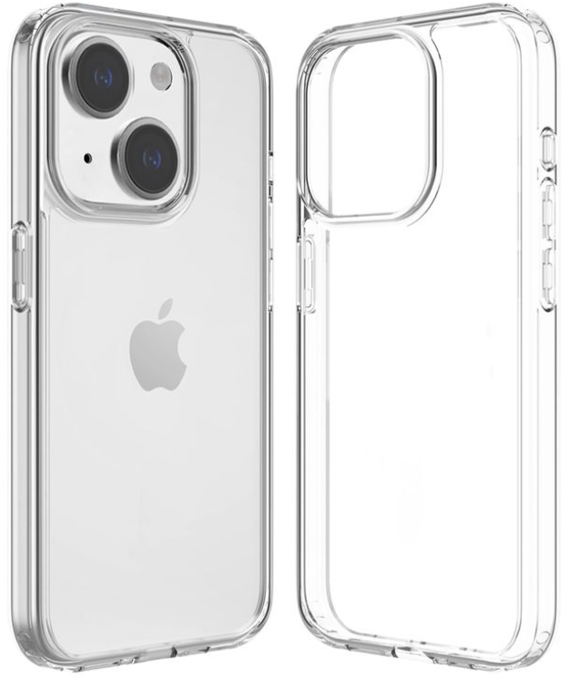 iPhone 15 Stöttåligt Skal - Transparent