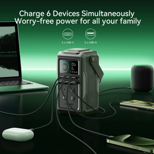 Joyroom Powerbank Super Large Capcacity 75000 mAh, 100W with retractable light