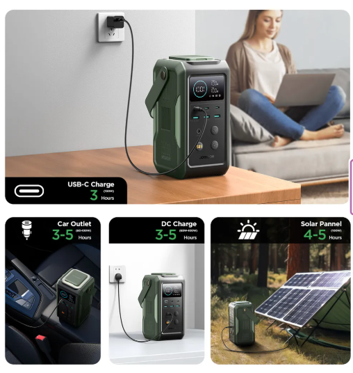 Joyroom Powerbank Super Large Capcacity 75000 mAh, 100W with retractable light