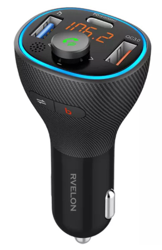 Bluetooth FM-sändare C73  – Smart design, starkt ljud; handsfree i bilen