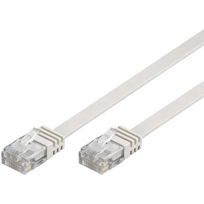 DELTACO Cat6 patch cable, 2m, white