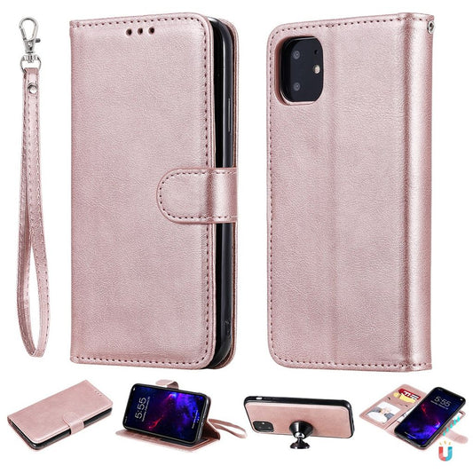 IPhone 11 fodral med Carrying Strap - Rose guld