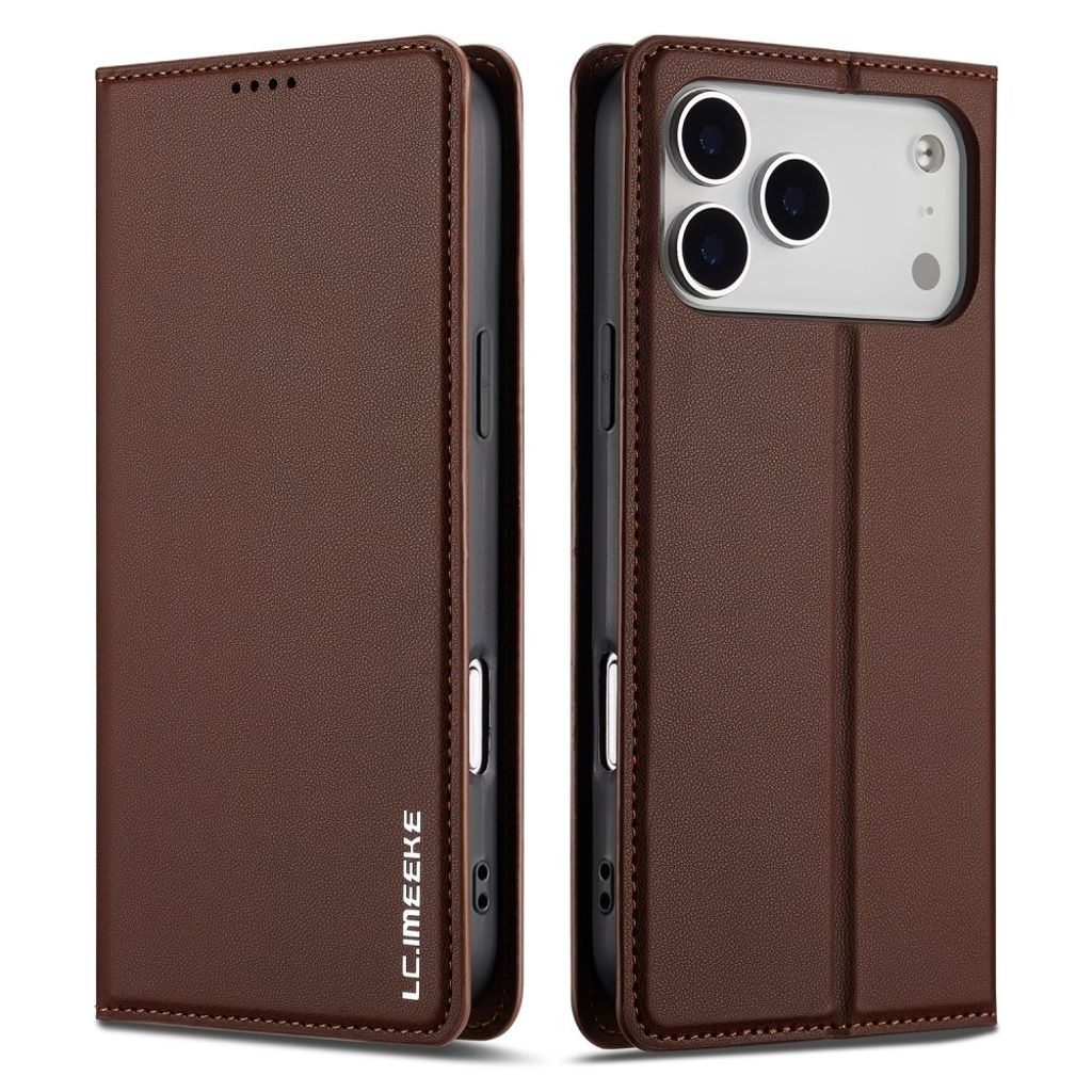 LC.IMEEKE iPhone 17 Pro Wallet Fodral - Brown