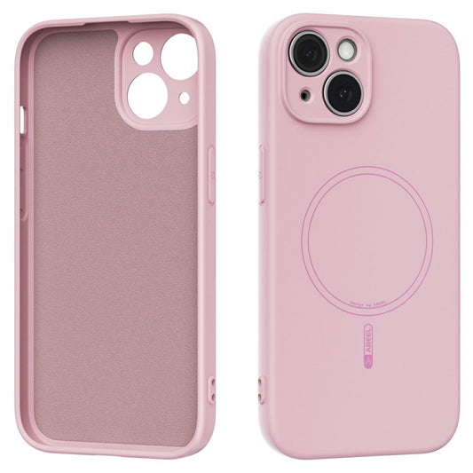 ABEEL iPhone 13 skal MagSafe Liquid Silicone – rosa