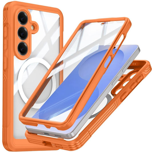 Samsung Galaxy S26 MagSafe skal built-in skärmskydd – orange
