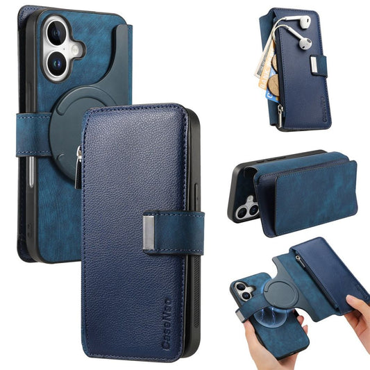 CASENEO iPhone 16 Plus Cover with Stand - Dark blue