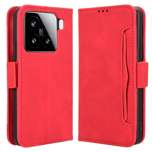 Xiaomi 15 Pro fodral with Wallet – röd