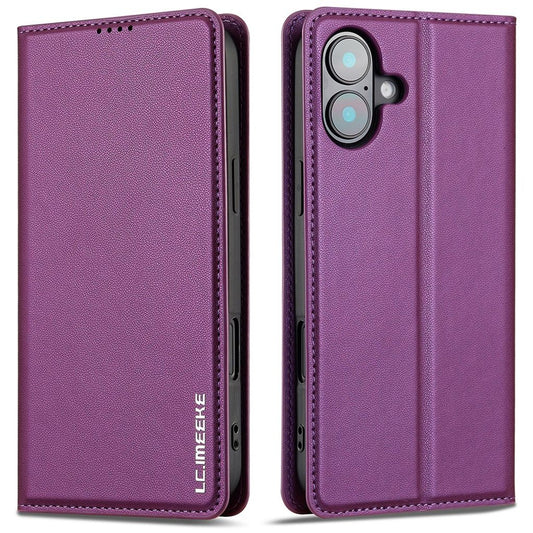 LC.IMEEKE iPhone 17 plånboksfodral - lila