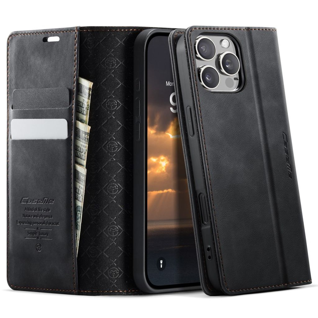 CASEME iPhone 16 Pro Cover with Stand - Black