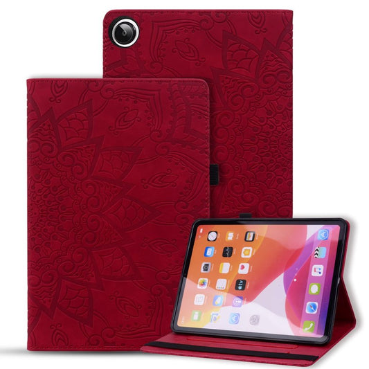 Samsung Galaxy Tab A9 / Galaxy Tab A11 fodral med print - röd