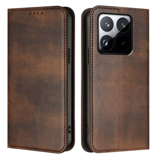 Xiaomi 15T plånboksfodral with RFID Blocking – brun