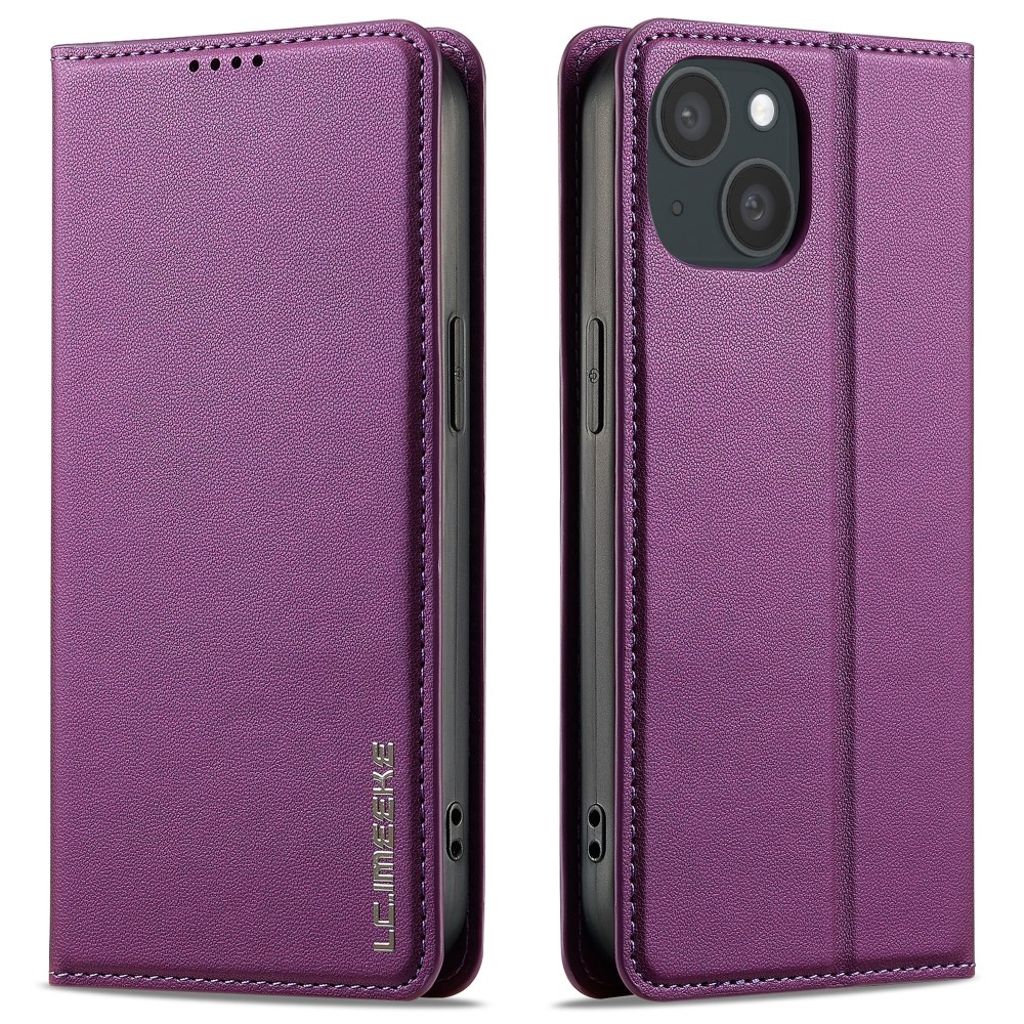 LC.IMEEKE iPhone 15 Plus Wallet Fodral - Purple