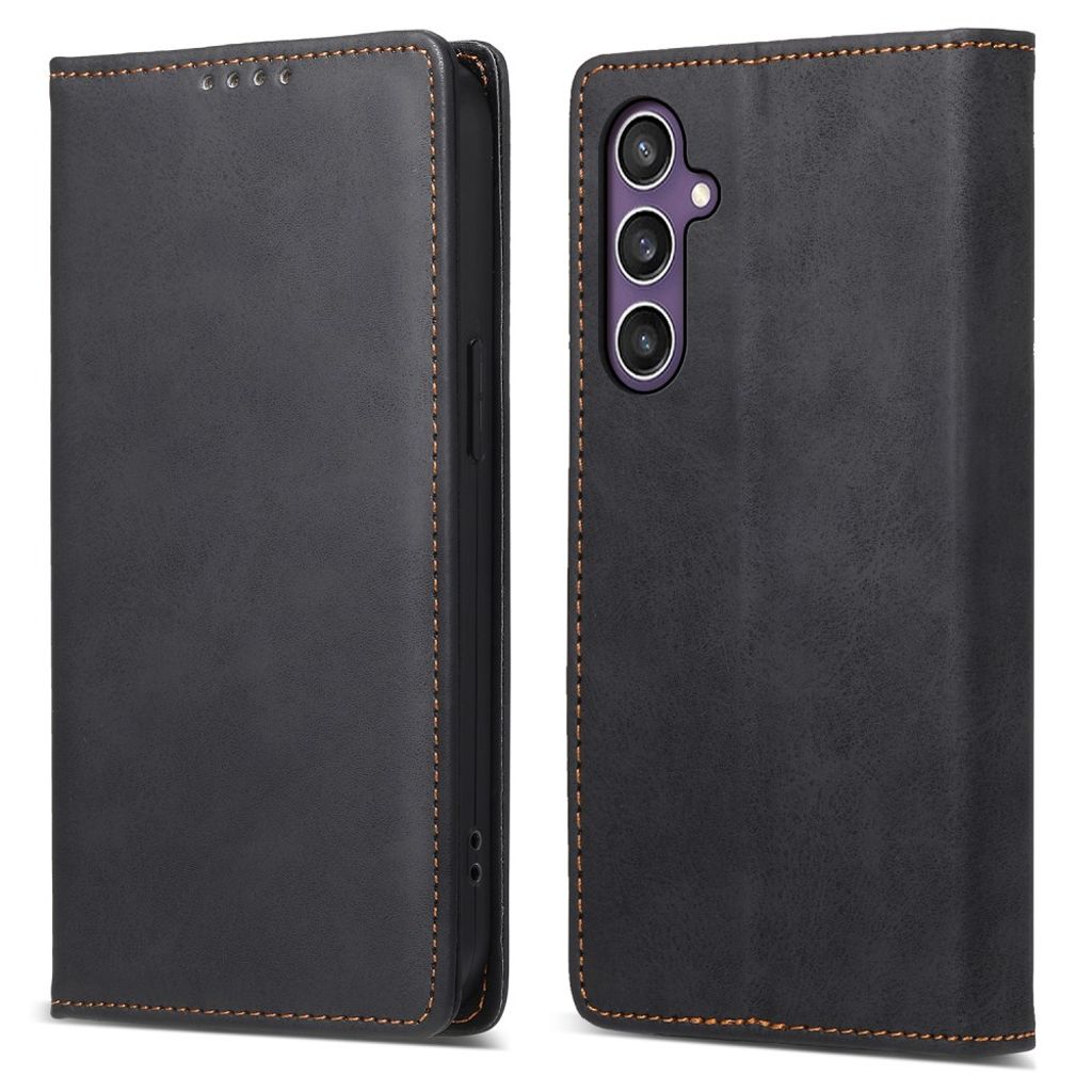 Samsung Galaxy S25 RFID Blocking Wallet Cover - Black