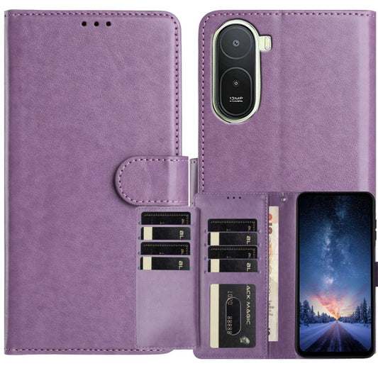 Xiaomi Redmi A7 Pro 5G plånboksfodral stativ 8 kortfack PU Leather – lila