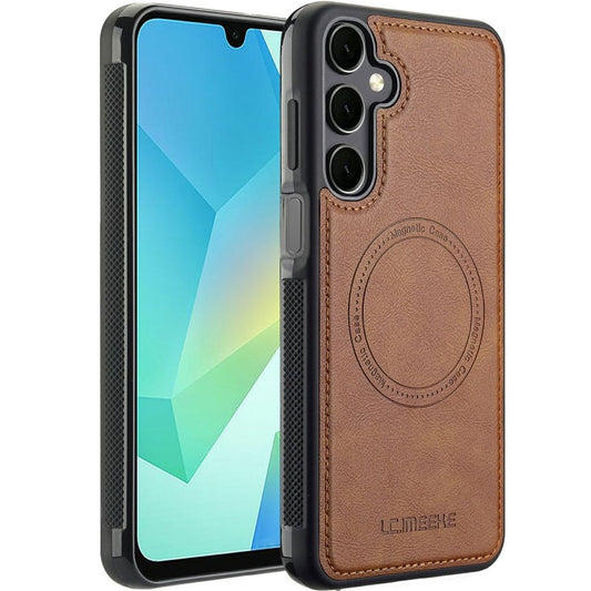 LC.IMEEKE Samsung Galaxy A37 5G MagSafe Case PU Leather/TPU - Brown