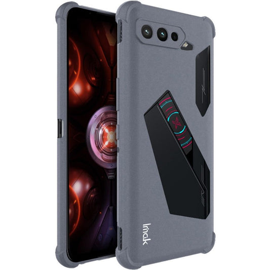 IMAK Asus ROG Phone 5 etc. Case with Screen Protector - Sandy Matte Grey