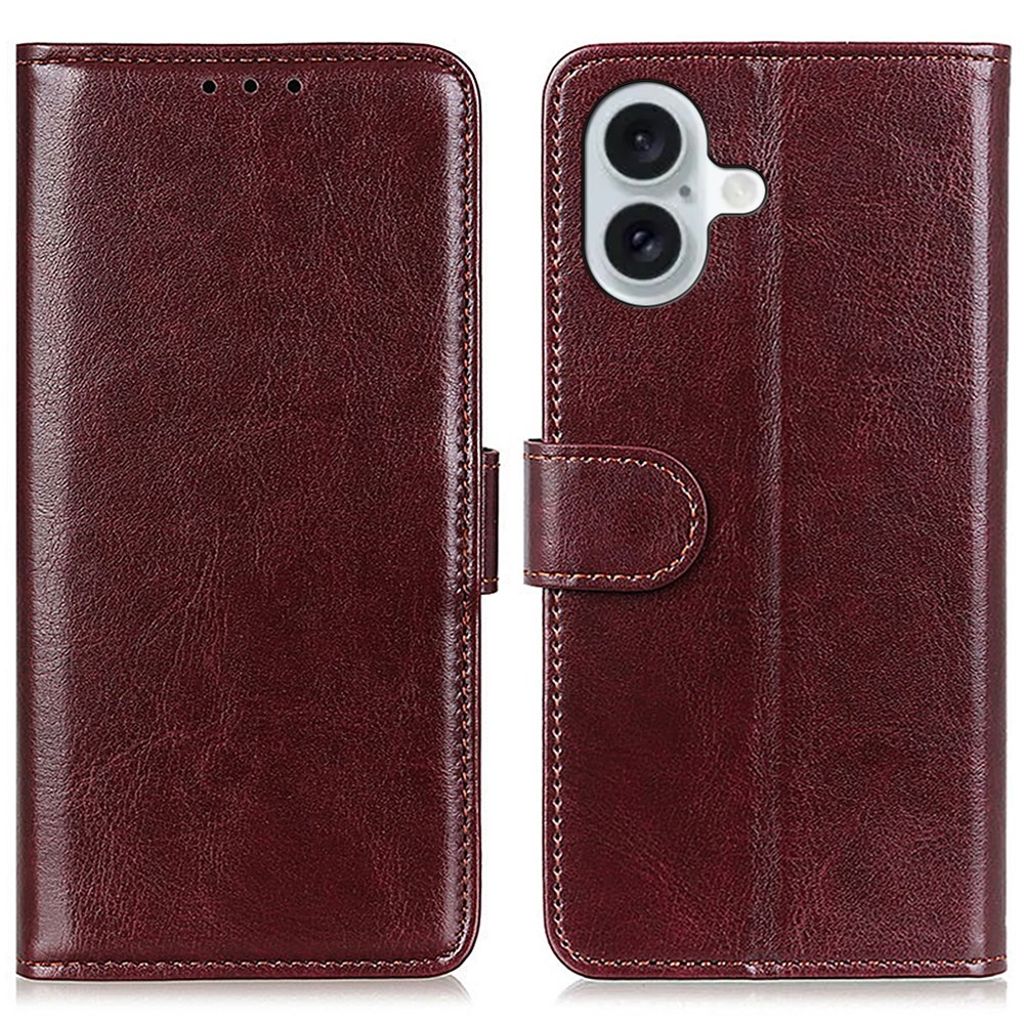 Crazy horse iPhone 16 fodral - brun