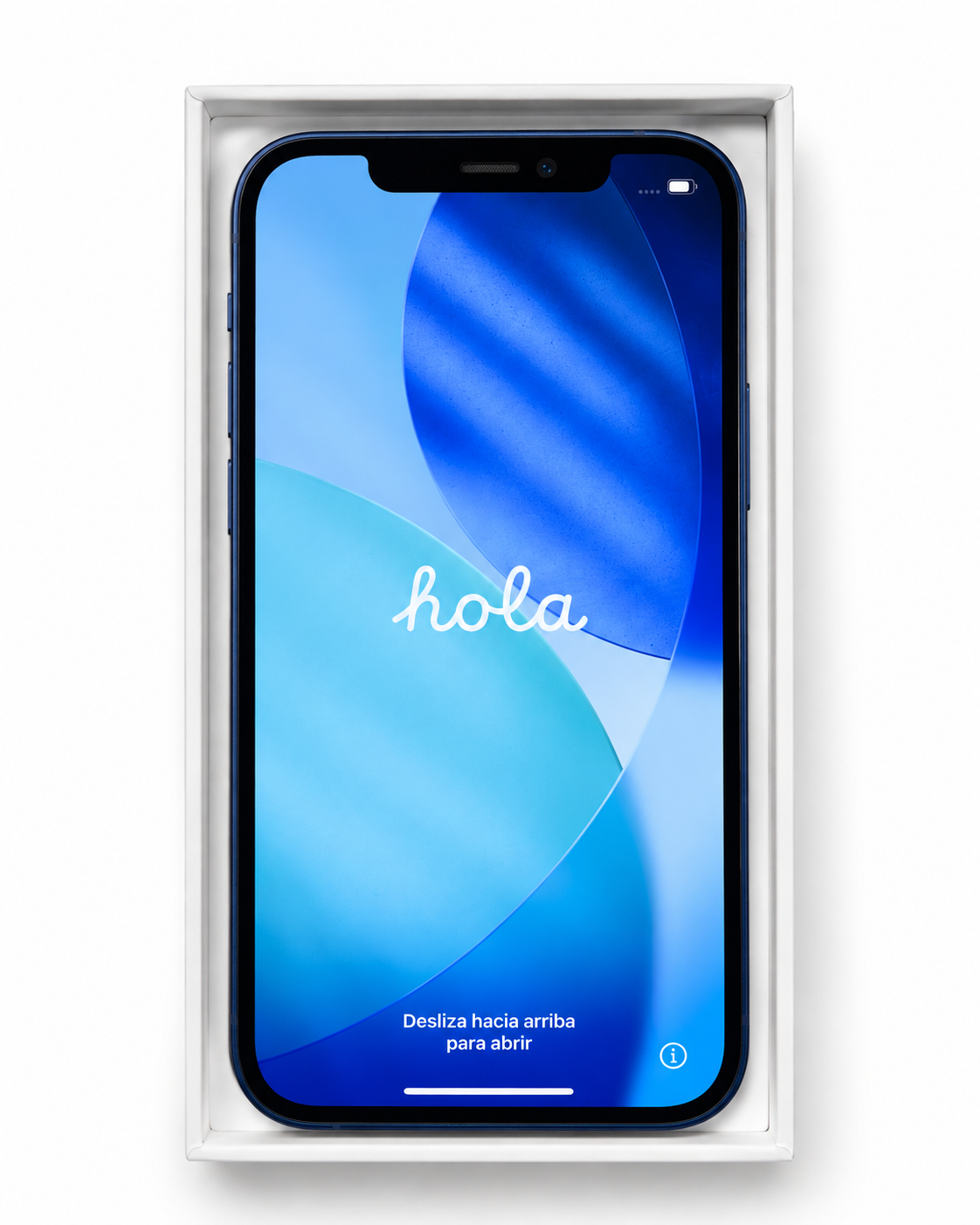 Apple iPhone 12 blå – framsida studiofoto