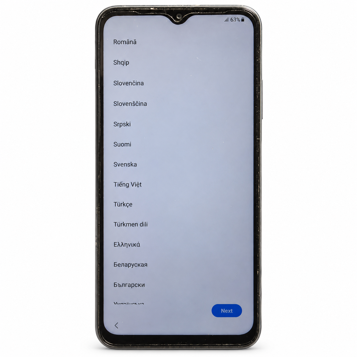 Samsung Galaxy A22 begagnad – framsida