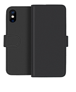 iPhone X/XS Plånboksfodral Magnet Rvelon - Svart