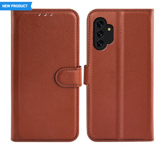 Samsung Galaxy A13 4G Plånboksfodral med Stativ - Brun