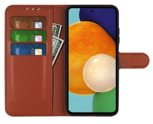 Samsung Galaxy A13 4G Plånboksfodral med Stativ - Brun